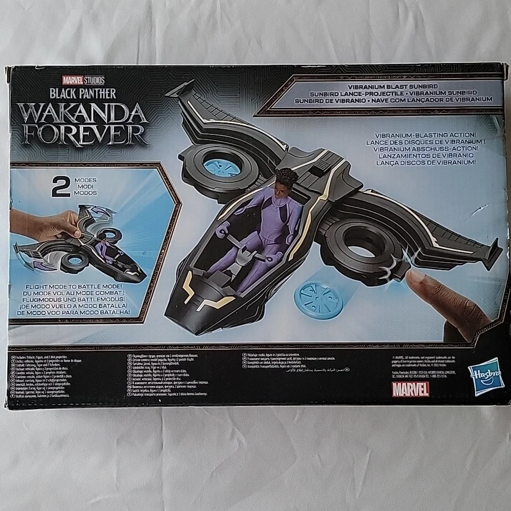 Marvel Black Panther Wakanda Forever Vibranium Blast Sunbird Shuri Action Figure